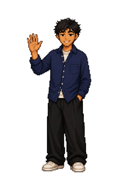 Adi waving thank you